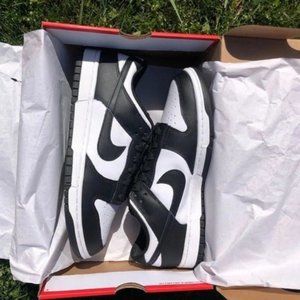 🆕 Nike Dunk Low 💌White Black Panda Laser Unisex Sneakers SHOE SIZES